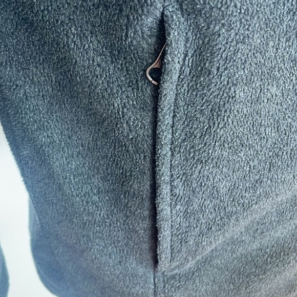 Columbia fleece jacket hood full zipper charcoal gray size L unisex - Picture 5 of 12